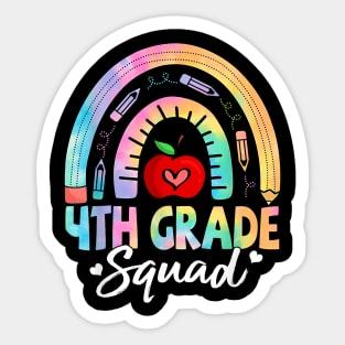 4th Grade Squad Back To School Fourth Grade Teacher Girls Sticker